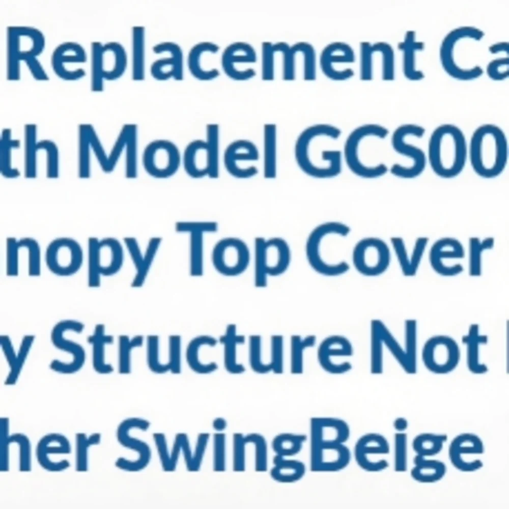 Tan Swing Canopy Cover